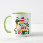 Buddy the Elf | クリスマスの喜びを伝えるグラフィック引用 マグカップ (左)