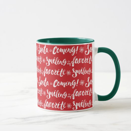 Buddy the Elf | 笑顔が私のお気に入りのパターン マグカップ (右)