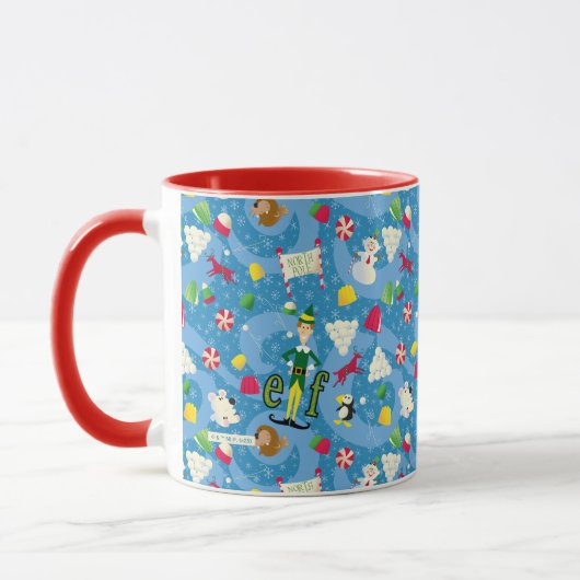 Buddy the Elf Cartoon Pattern マグカップ (左)