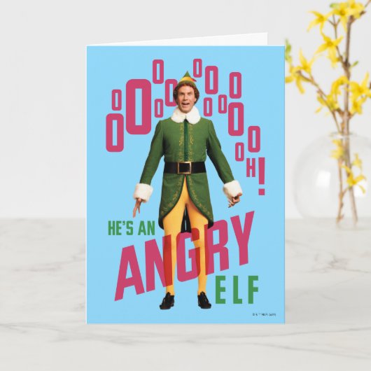 Buddy the Elf | He's an Angry Elf カード (黄色い花)