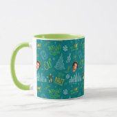 Buddy the Elf Teal Quote Pattern マグカップ (左)