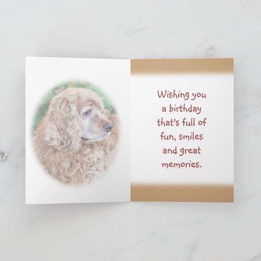 BuddySmilieBday-カスタマイズ任意の大事な行事 カード (内部)