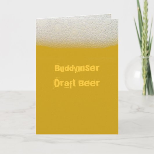 BuddywiserDraftビール カード (正面)