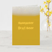 BuddywiserDraftビール カード (黄色い花)