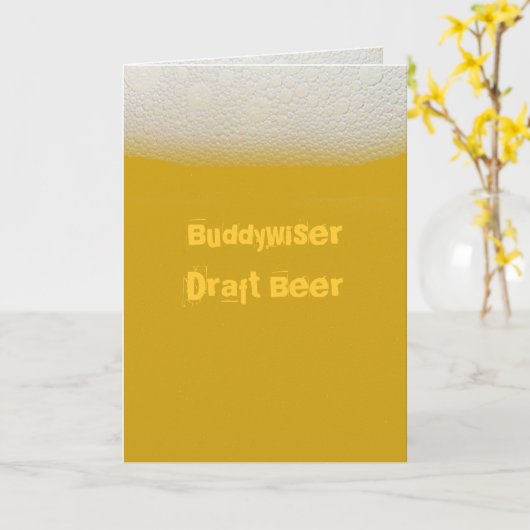 BuddywiserDraftビール カード (黄色い花)