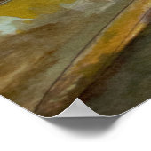 Bude Cornwall Coastal Seascape ポスター (角)