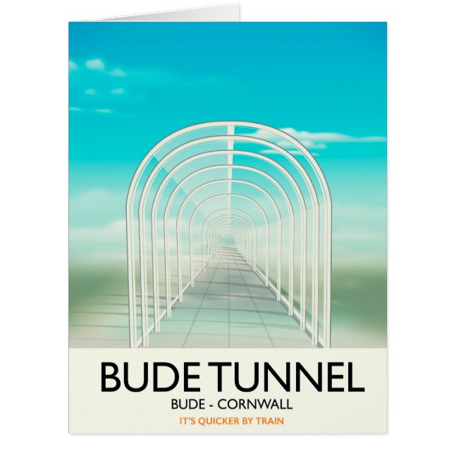 Bude Tunnel, Cornwall Parody Travel poster (正面)