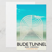 Bude Tunnel, Cornwall Parody Travel poster 便箋 (正面/裏面)