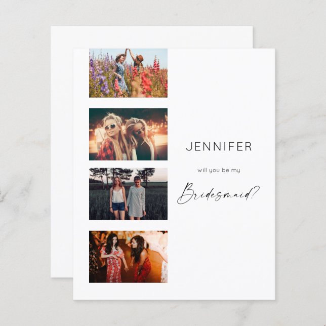 Budge Filmstrip Be My Bridesmaid写真数々のScri (正面/裏面)