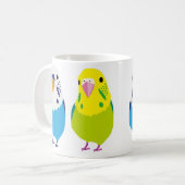 Budgerigar コーヒーマグカップ (正面左)