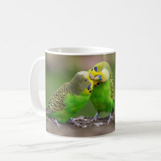 Budgerigar コーヒーマグカップ (正面左)