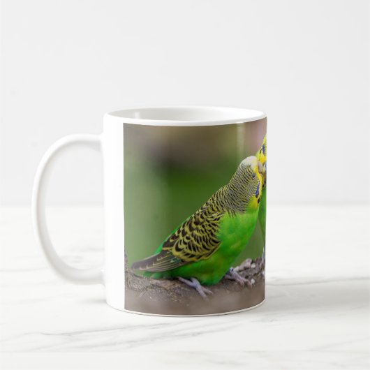 Budgerigar コーヒーマグカップ (左)