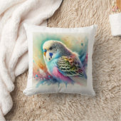 Budgerigar in Colorful Harmony 171024AREF122 - Wat クッション (ブランケット)