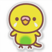 Budgerigar / Recessive pied budgie シール (正面)