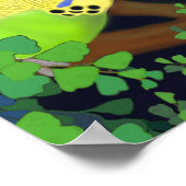 Budgerigars in Ferders Poster ポスター (角)