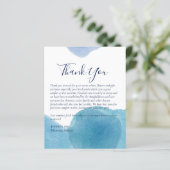 BUDGETありがとうお葬儀記念カードテンプレート (スタンド正面)