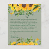 BUDGETありがとうお葬儀記念カードテンプレート (正面)