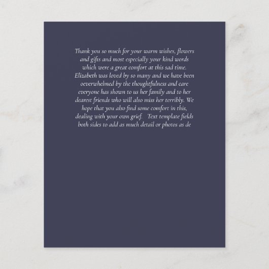 BUDGETありがとうお葬儀記念カードテンプレート (裏面)