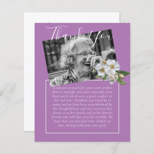 BUDGETありがとうお葬儀記念死亡写真 (正面/裏面)