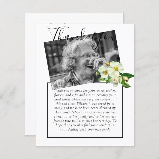 BUDGETありがとうお葬儀記念死亡写真 (正面/裏面)