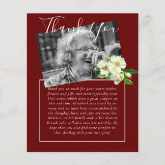 BUDGETありがとうお葬儀記念死亡写真