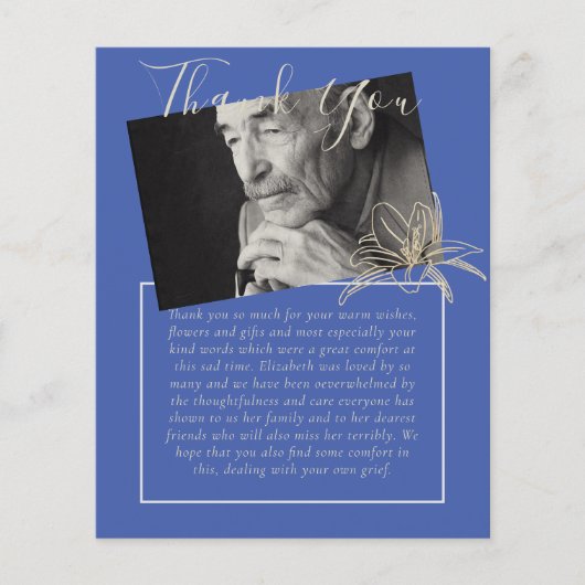 BUDGETありがとうお葬儀記念死亡写真 (正面)