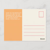 BUDGETありがとうフォトカード新生児ガールボーイ ポストカード (裏面)