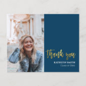 BUDGETおもしろいスクリプトモダンフォトグラードサンキューカード チラシ (正面)