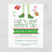 BUDGETがクリスマスのパーティー招待状 (正面)