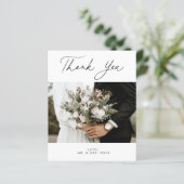 BUDGETの写真結婚サンキューカードチラシ (スタンド正面)