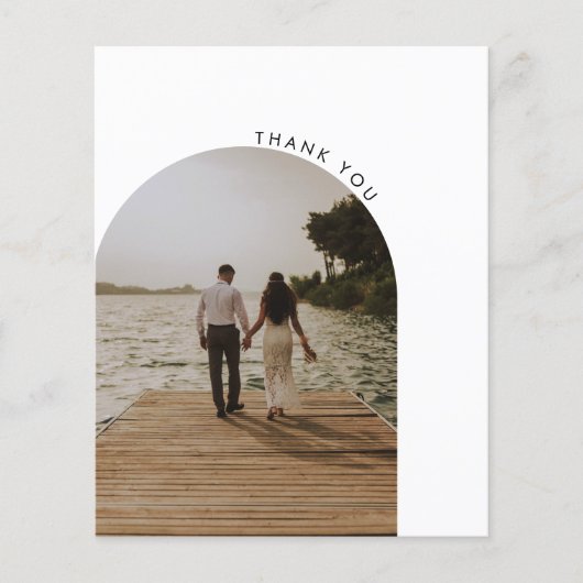 BUDGETの写真結婚サンキューカードチラシ チラシ (正面)