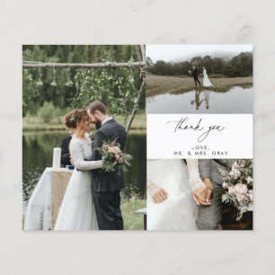 BUDGETの写真結婚サンキューカードチラシ チラシ