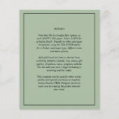 BUDGETの結婚フォトオーバーレイSage Monochrome チラシ (裏面)