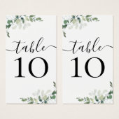 BUDGETの結婚ユーカリ小表番号 (正面&裏面)