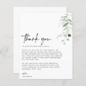 BUDGETの結婚写真サンキューカード (正面/裏面)