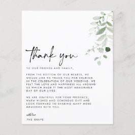 BUDGETの結婚写真サンキューカード