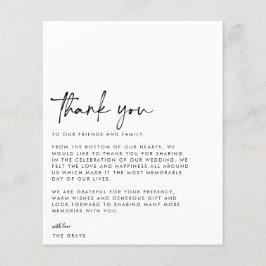 BUDGETの結婚写真サンキューカード