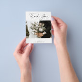 BUDGETの結婚写真サンキューカード チラシ (手)