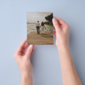 BUDGETの結婚写真サンキューカード チラシ (手)