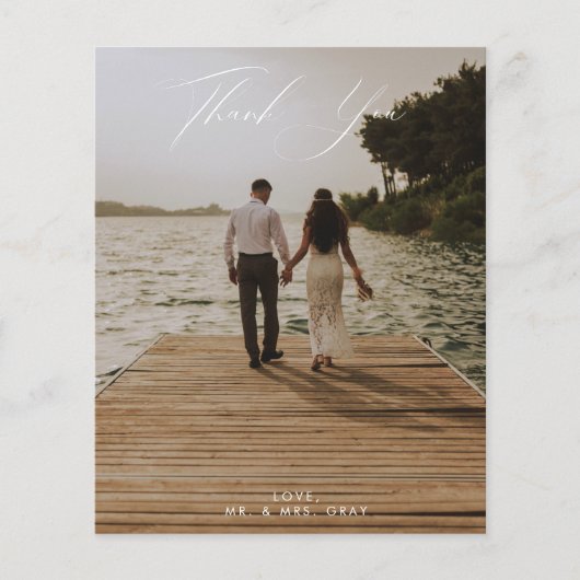 BUDGETの結婚写真サンキューカード チラシ (正面)