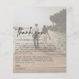 BUDGETの結婚写真サンキューカード チラシ