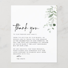 BUDGETの結婚写真サンキューカード チラシ