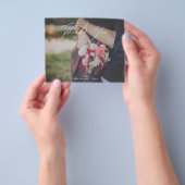 BUDGETの結婚写真サンキューカード チラシ (手)