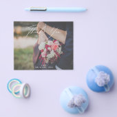 BUDGETの結婚写真サンキューカード チラシ (シングル)