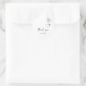 BUDGETの結婚写真サンキューカード ラウンドシール (バッグ)