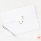 BUDGETの結婚写真サンキューカード ラウンドシール (封筒)