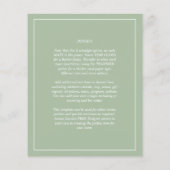 BUDGETの結婚Sage Apple Greenモノクロ文字 (裏面)