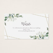 BUDGETの結婚WebサイトEucalyptusエンクロージャカード (正面)