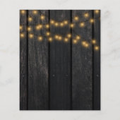 BUDGETひまわり素朴な木の誕生日パーティー (裏面)