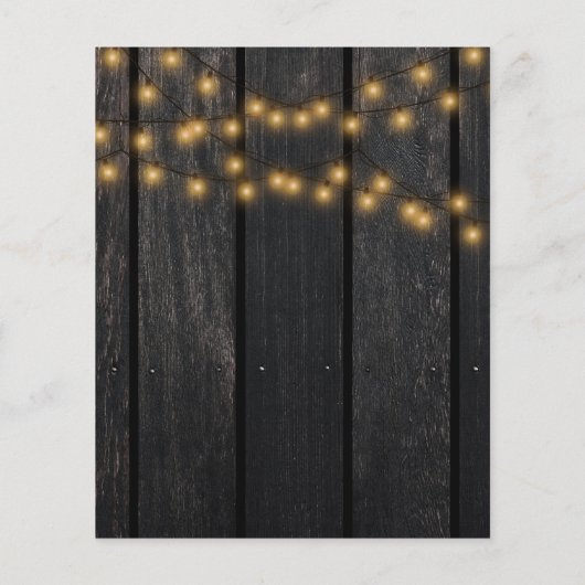 BUDGETひまわり素朴な木の誕生日パーティー (裏面)